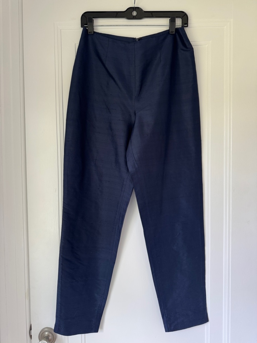 RARE Henri Bendel 8 vintage raw silk pants high waist